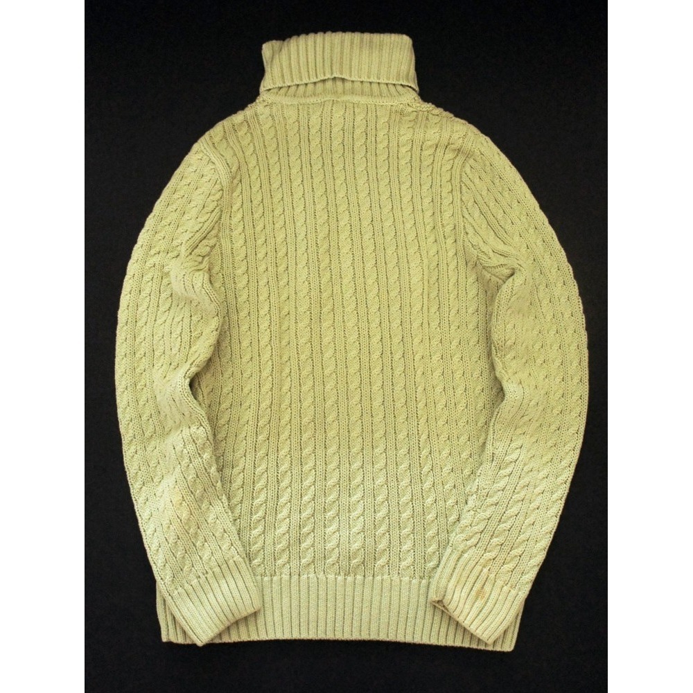 Jeanne Pierre Women's Cable Knit Sweater, Light Green, size M - Picture 3 of 3